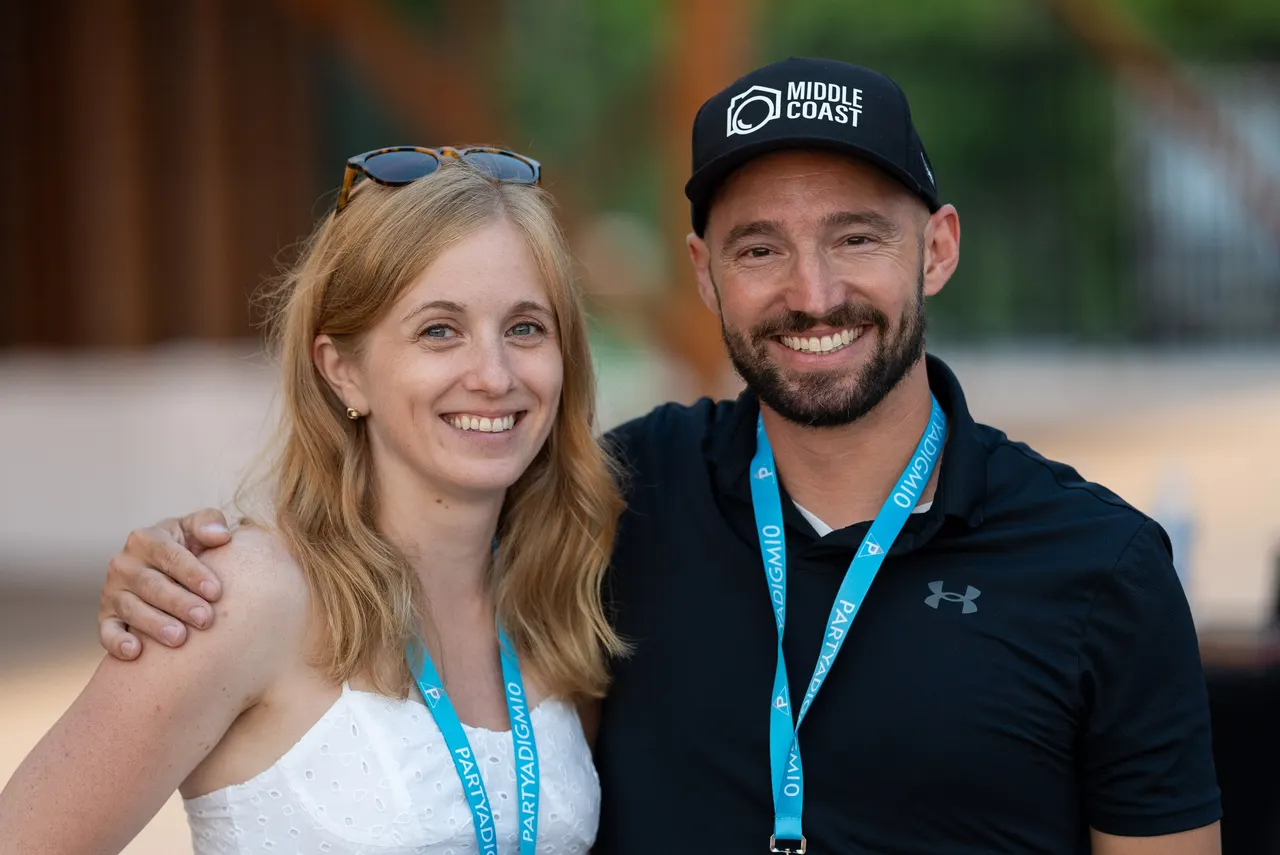 Jake Lange, founder of Paint Stack Marketing, with his girlfriend